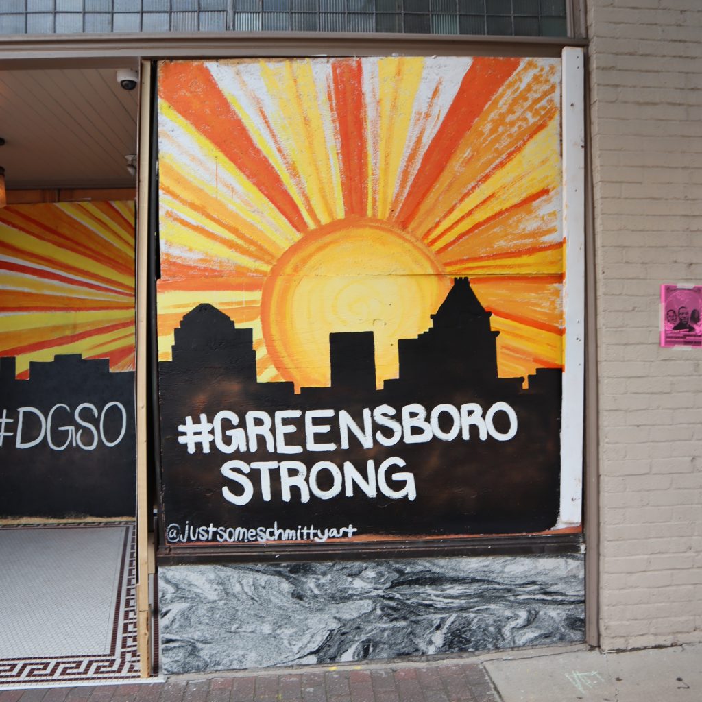 Greensboro Strong mural